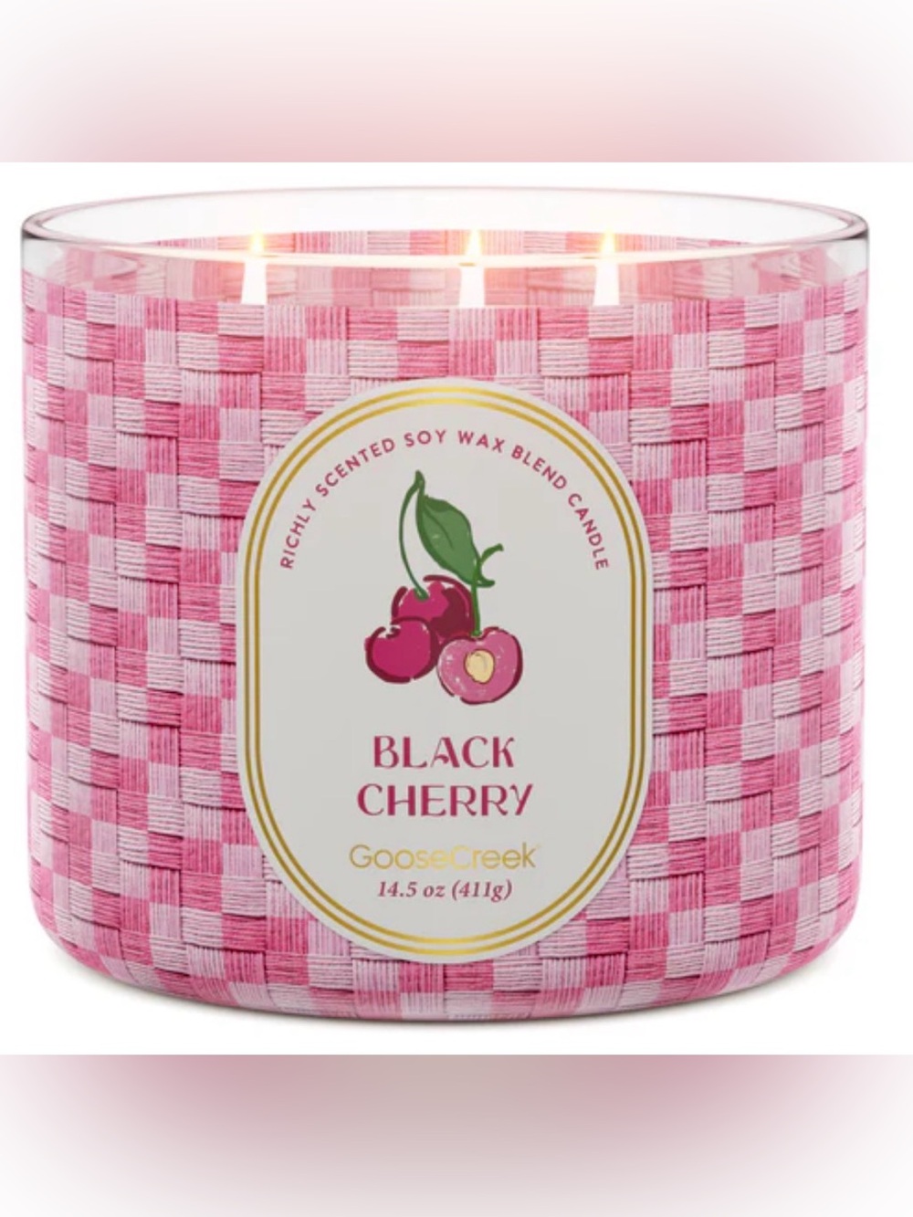 Goose Creek Black Cherry 3-Wick Scented Candle - 14.5 oz